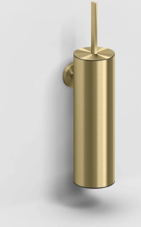Clou Flat toiletborstelgarnituur wandmodel goud geborsteld PVD