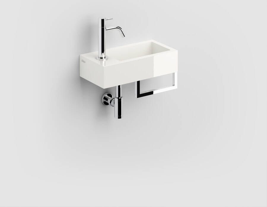 Clou Flush 3 fontein 36cm voorb. kraang. links +HH min. marmer CL 03.08032.02