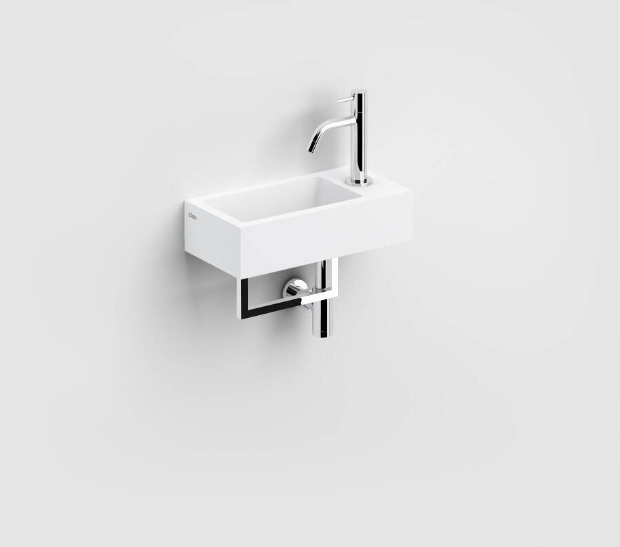 Clou Flush 3 fontein 36cm voorb.kraang. rechts incl. HH aluite CL 03.13031.02