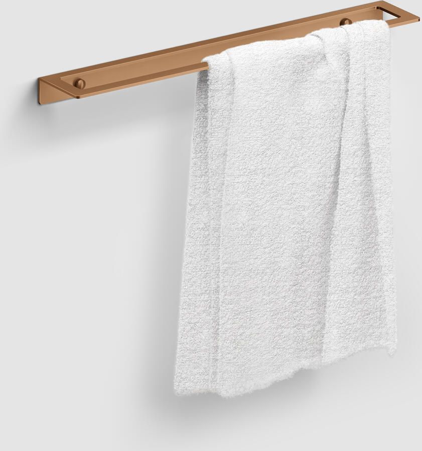 Clou Fold handdoekrek 45 cm brons geborsteld PVD