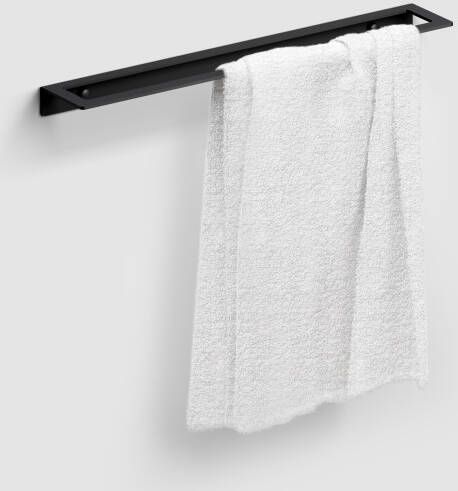 Clou Fold handdoekrek 45 cm mat zwart poedercoating