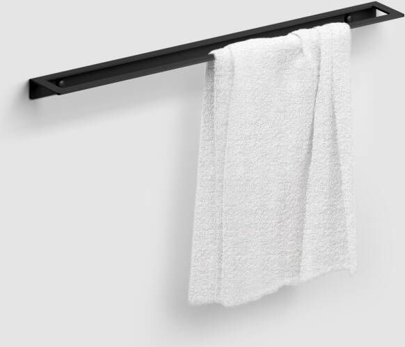 Clou Fold handdoekrek 60 cm mat zwart poedercoating