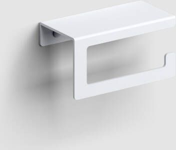 Clou Fold toiletrolhouder zonder klep gebogen model mat wit