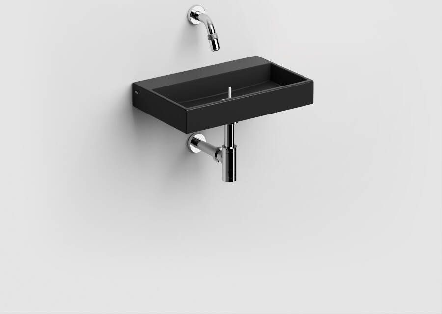 Clou Mini Wash Me fontein 38cm zonder kraangat mat zwart keramiek CL 03.12231