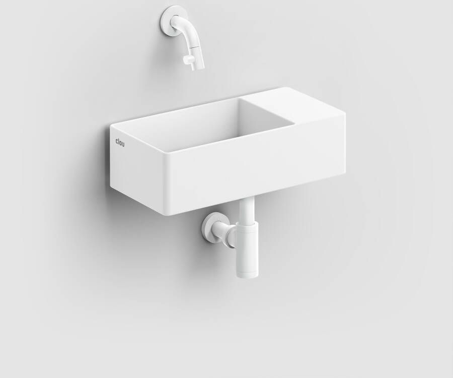 Clou New Flush 3 fontein met afvoerpl aluite met voorb kraang. CL 03.13430.02 - Foto 1