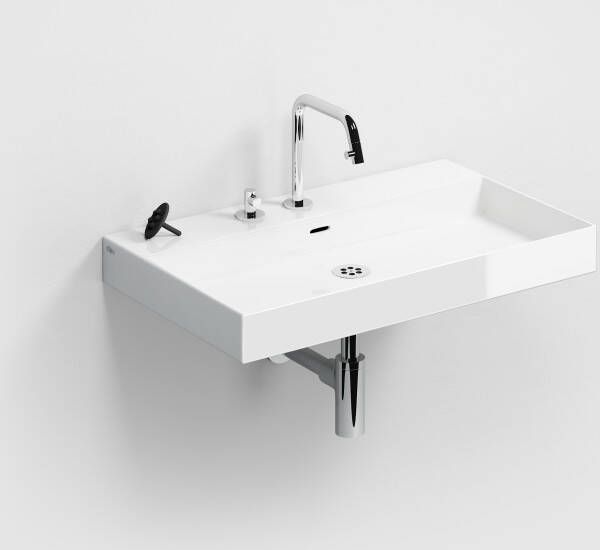 Clou New Wash Me wastafel 70cm zonder plug wit keramiek CL 02.01432