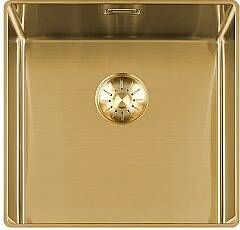 Lorreine Slim Series spoelbak 40x40cm gold 40SL1016-GOLD