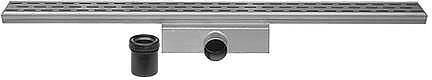 Easy Drain Compact 50 douchegoot RVS m. enkele plaat RVS waterslot 50mm 60cm m. zijuitloop EDCOM60050 - Foto 2