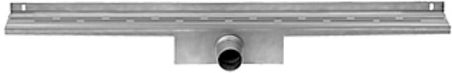 Easy Drain Compact 50 Wall douchegoot RVS m. enkele plaat RVS waterslot 50mm 70cm inb. diepte 83mm m. zijuitloop EDCOMW70050 - Foto 2