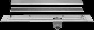Easy Drain Multi TAF douchegoot RVS m. omkeerbaar rooster zero tegel design enkel 100cm inb. diepte vanaf 86mm m. zijuitloop EDMTAF1000