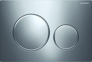 Geberit Sigma 20 bedieningsplaat glans verchroomd mat verchroomd glans verchroomd 115882KH1 - Foto 1