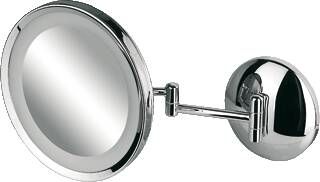 Geesa Mirror Collection scheerspiegel m. LED verlichting 1-armig 21.5cm 3x vergrotend chroom 911088