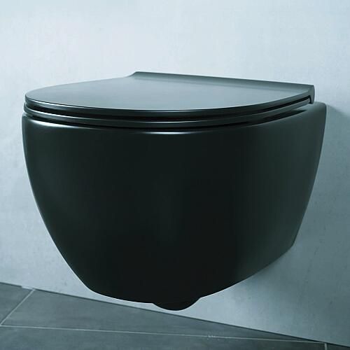 Globo 4ALL closetzitting softclose mat zwart GLMDR20.AR