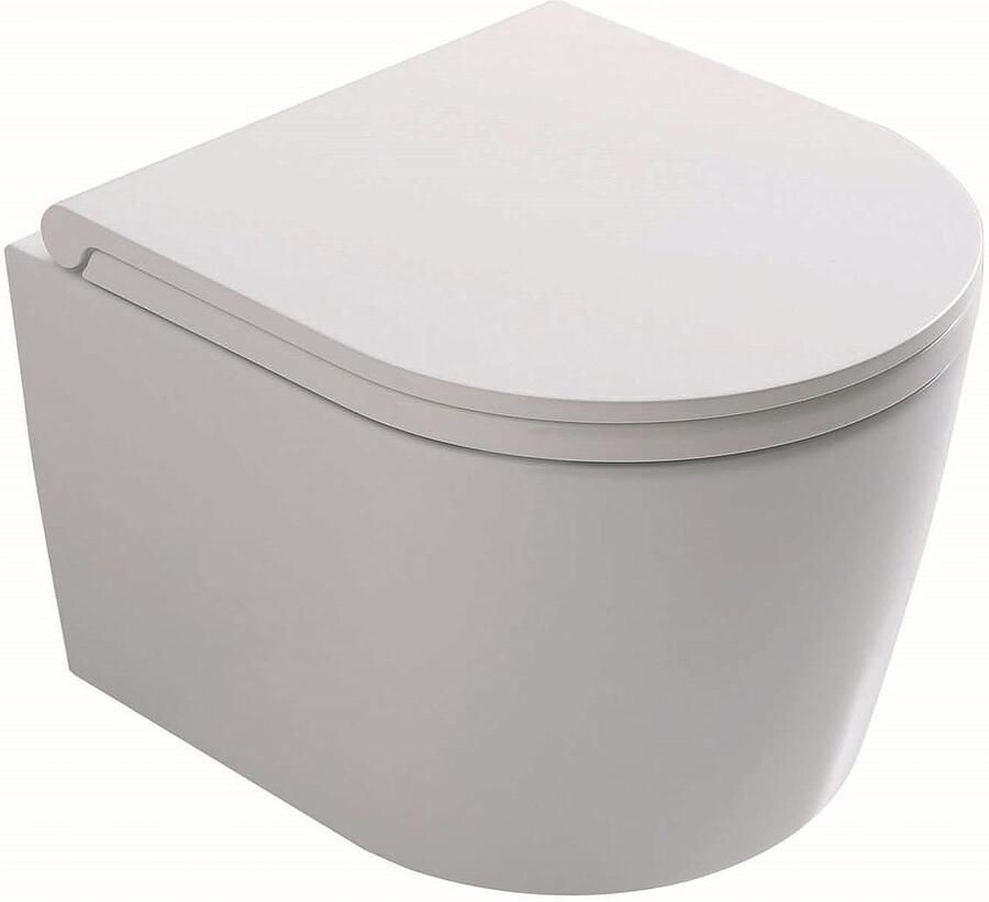 Globo Forty3 wandcloset rimfree wit 43cm (ex zitting) GLFOS06.BI