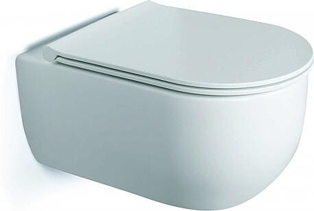 Globo Futuro Flush wandcloset met closetzitting softclose mat wit