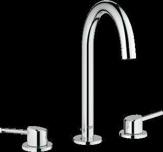 Grohe Concetto 3-gats wastafelkraan m. waste chroom 20216001
