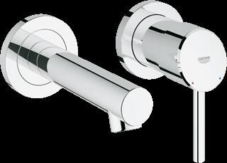 Grohe Concetto afbouwdeel voor 2-gats inbouw wandkraan met uitloop chroom 19575001 - Foto 1