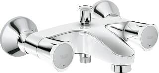 Grohe Costa-L badkraan met omstel en koppelingen HOH=15cm chroom 25450001