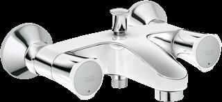 Grohe Costa-L badkraan met omstel en koppelingen HOH=15cm chroom 25450001