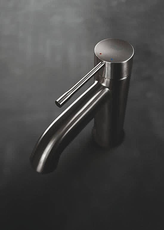 Grohe Essence wastafelkraan S-Size hard graphite geborsteld 23589AL1 - Foto 2
