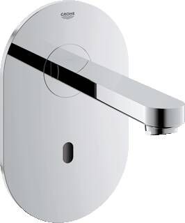 Grohe Euroeco Cosmopolitan E afbouwdeel v. wandkraan m. uitloop 17cm z. menging m. tranformator 230V chroom 36273000