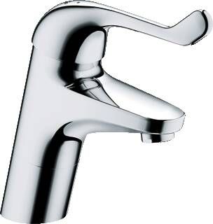 Grohe Euroeco Special veiligheids wastafelkraan hoog m. hendel 12cm gladde body chroom 32790000