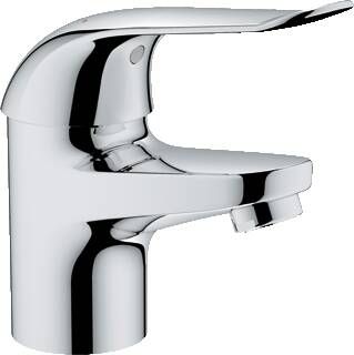 Grohe Euroeco Special wastafelkraan m. gladde body chroom 32762000