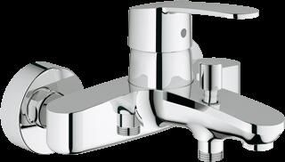 Grohe Eurostyle Cosmopolitan badkraan met omstel en koppelingen chroom 33591002
