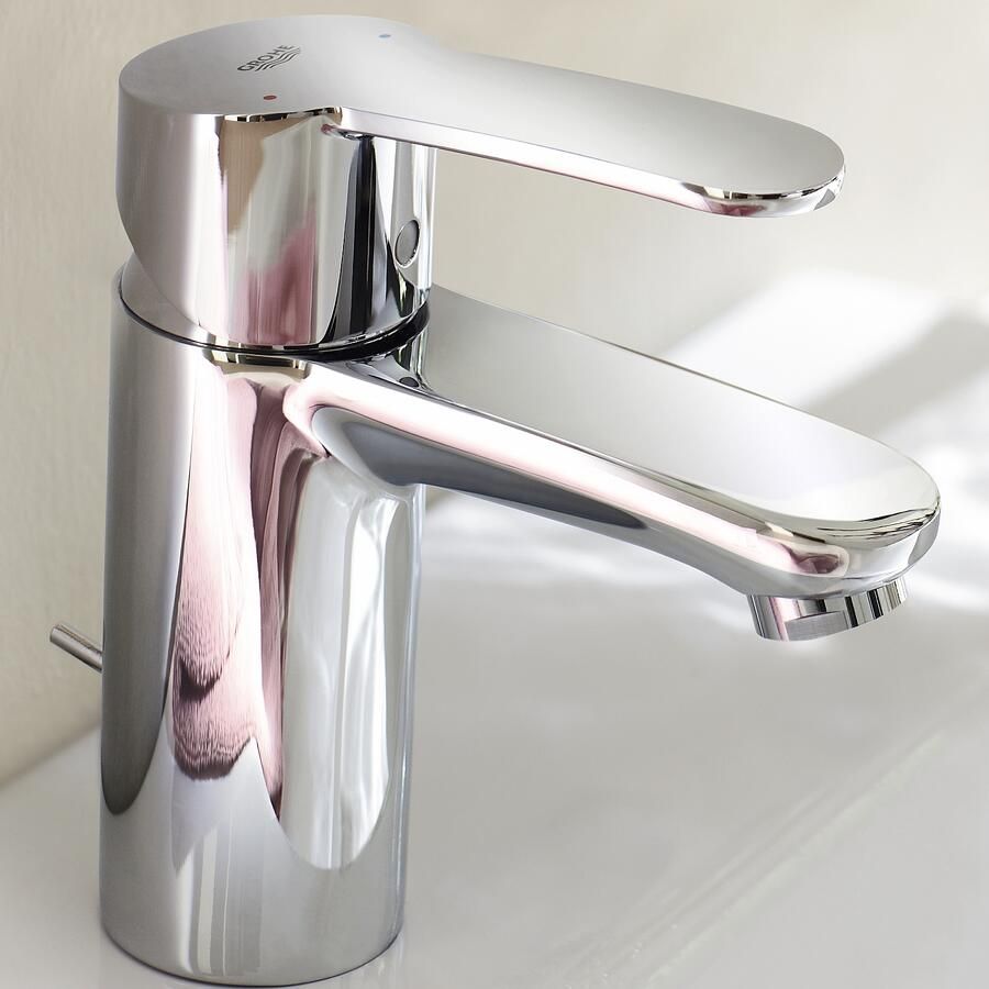 Grohe Eurostyle Cosmopolitan Wastafelkraan met waste m. 35mm ES cartouche (koude start) chroom 2337420E - Foto 2