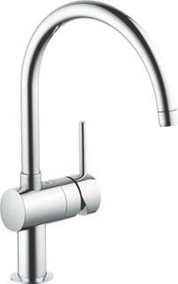 Grohe Minta keukenkraan m. draaibare ronde uitloop chroom 32917000 - Foto 1