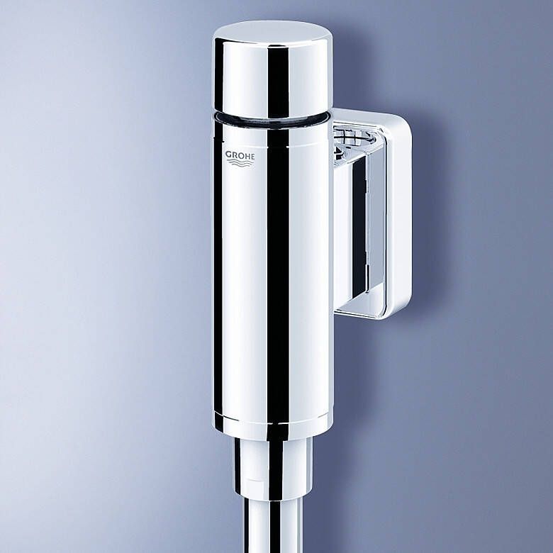 Grohe Rondo urinoirspoeler 1 2 met stopkraan spoelpijp en verbinder chroom 37339000