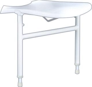 Handicare Linido hulppootset dubbel voor douchezitting wit LI2214201102