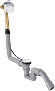 Hansgrohe Exafill E badafvoer- overloop- en vulcombinatie m. waste v. normaal bad chroom 58123000