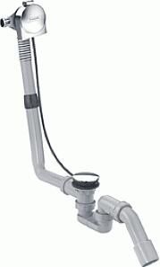 Hansgrohe Exafill S badafvoer- overloop- en vulcombinatie m. waste v. normaal bad chroom 58113000