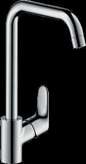 Hansgrohe Focus keukenkraan m. hoge draaibare uitloop instelbaar chroom 31820000