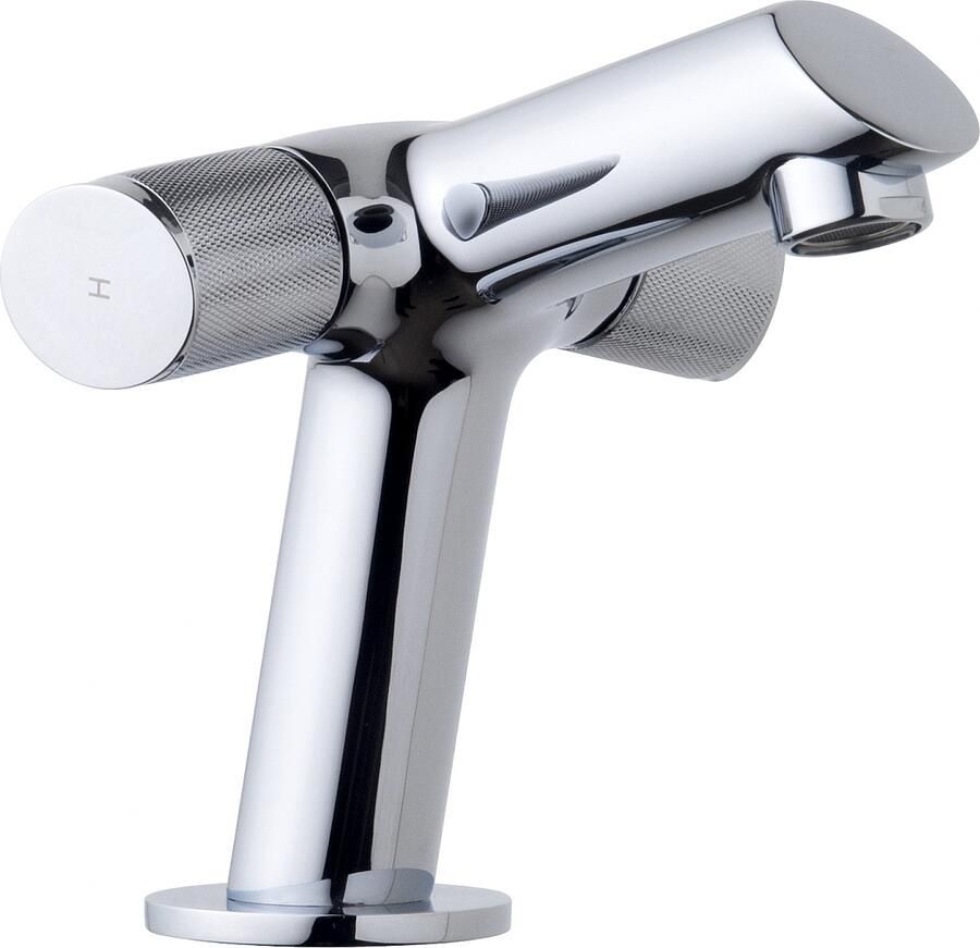 Italy Sanitair Concorde wastafelkraan met clickwaste chroom - Foto 2