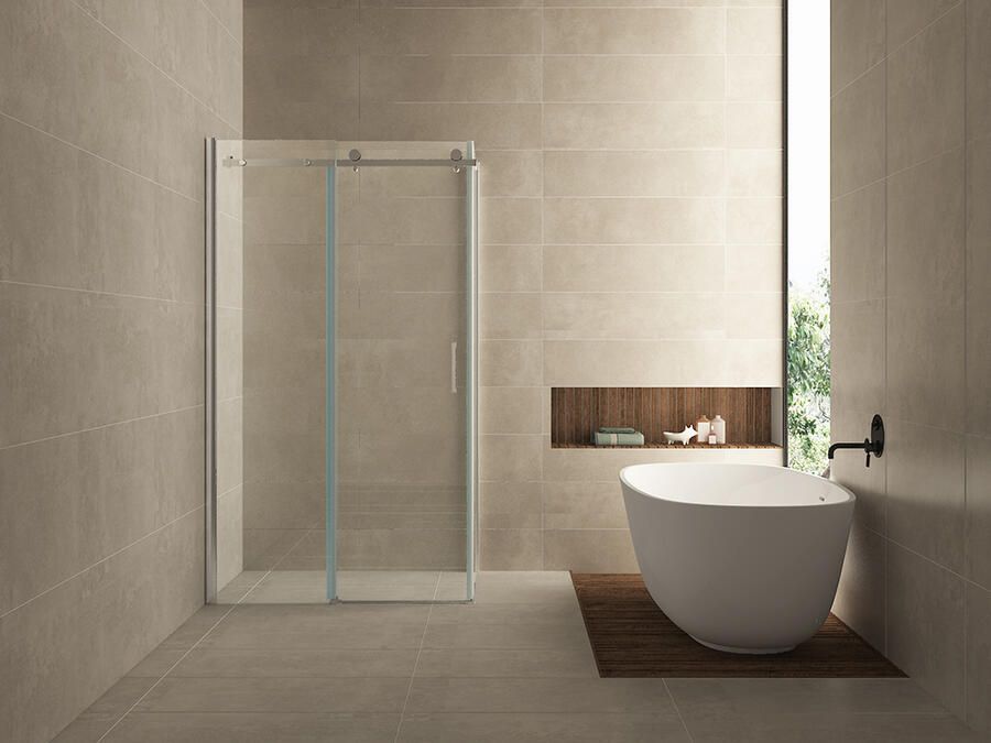 Italy Sanitair douchedeur + zijwand 1200x900x2000 chr8mm NANO