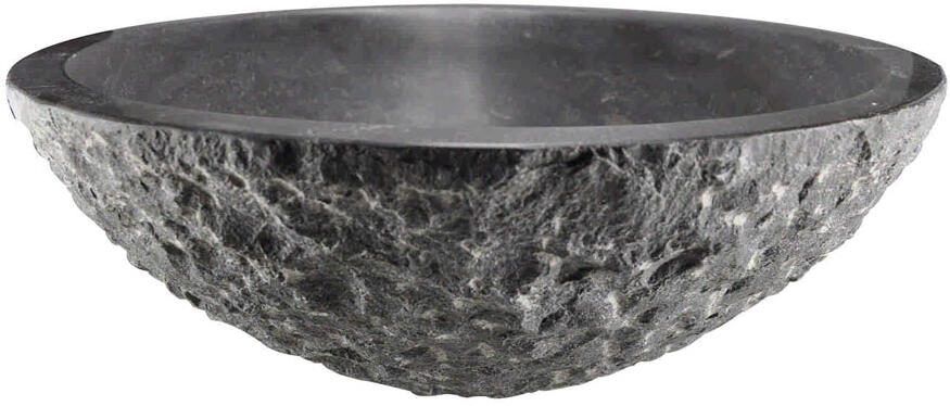 Italy Sanitair hamerslag hardstenen opzetkom rond 42x14cm