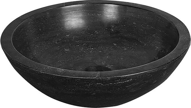 Italy Sanitair hardstenen opzetwastafel rond 40x12cm