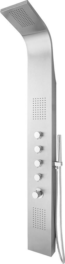 Italy Sanitair Huron RVS douchepaneel + thermkr 1650x200