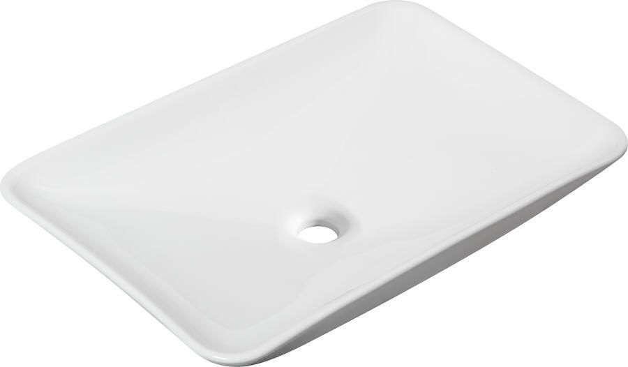 Italy Sanitair Wiesbaden Kare opzetwastafel 58x36cm wit