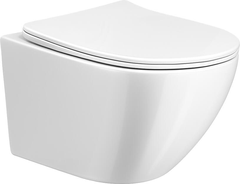 Italy Sanitair Nibiru rimless compact wandcloset 48cm met softclose closetzitting wit