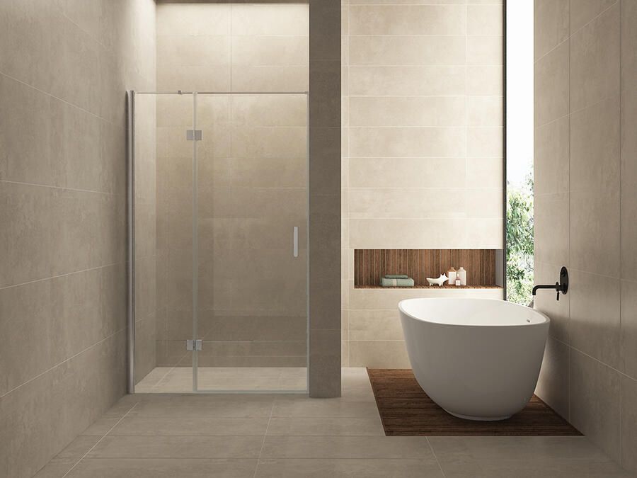 Italy Sanitair nis swingdeur + vast paneel 90 (6030) x 200 NANO