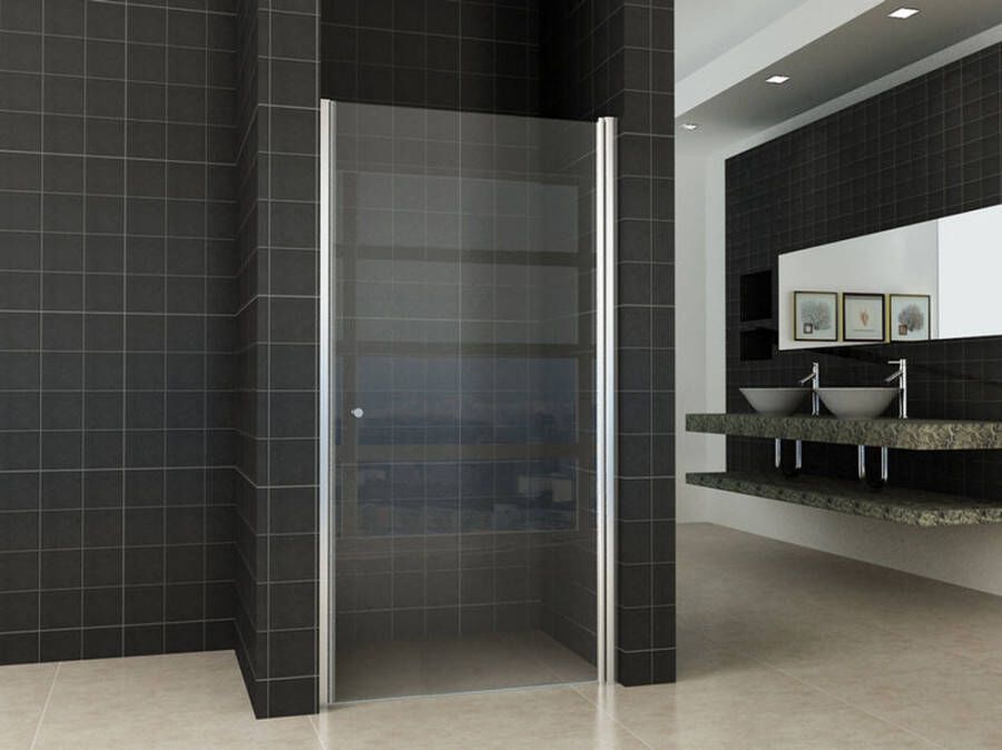Italy Sanitair nisdeur met profiel 1000x2020 8mm NANO glas