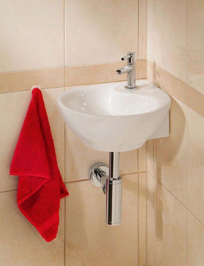 Italy Sanitair onePack Porta hoekfontein compleet wit