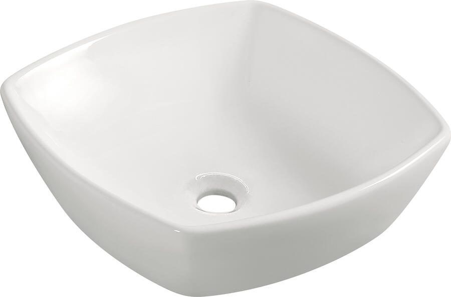 Italy Sanitair Wiesbaden Plaza opzetwastafel 42x42cm wit