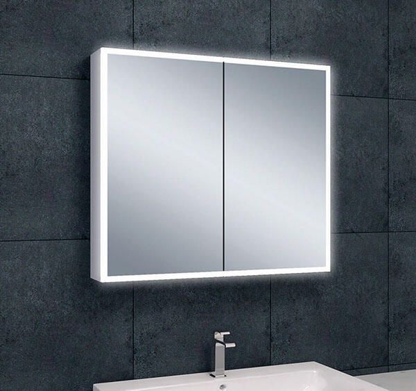 Italy Sanitair Quatro spiegelkast +verlichting 80x70x13