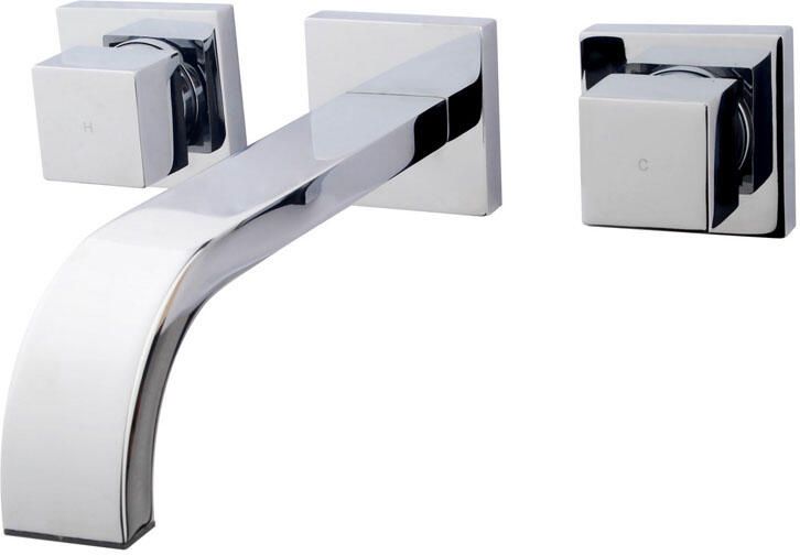 Italy Sanitair Rombo inbouw wastafelmengkraan 2 knops chroom