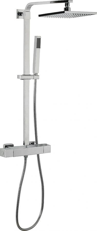 Italy Sanitair Rombo regendouche + thermostaatkraan chroom