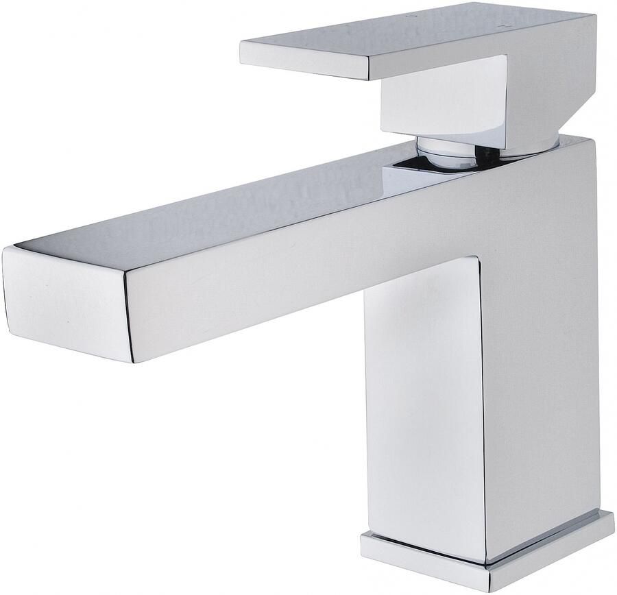 Italy Sanitair Rombo wastafelmengkraan met clickwaste chroom - Foto 2